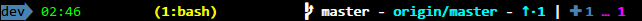 tmux-gitbar demo