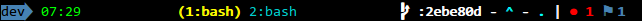 tmux-gitbar demo