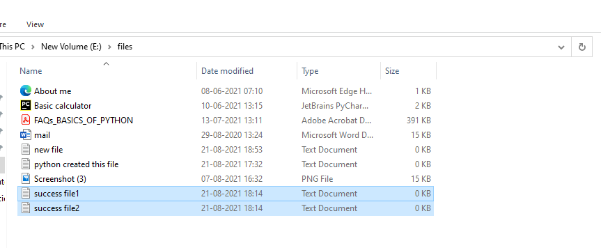 Using touch module to create a multiple files