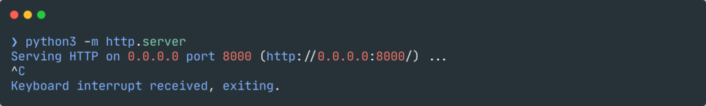Stopping HTTP.server