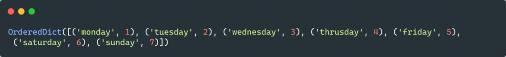 Creating collections.ordereddict by passing a regular dictionary