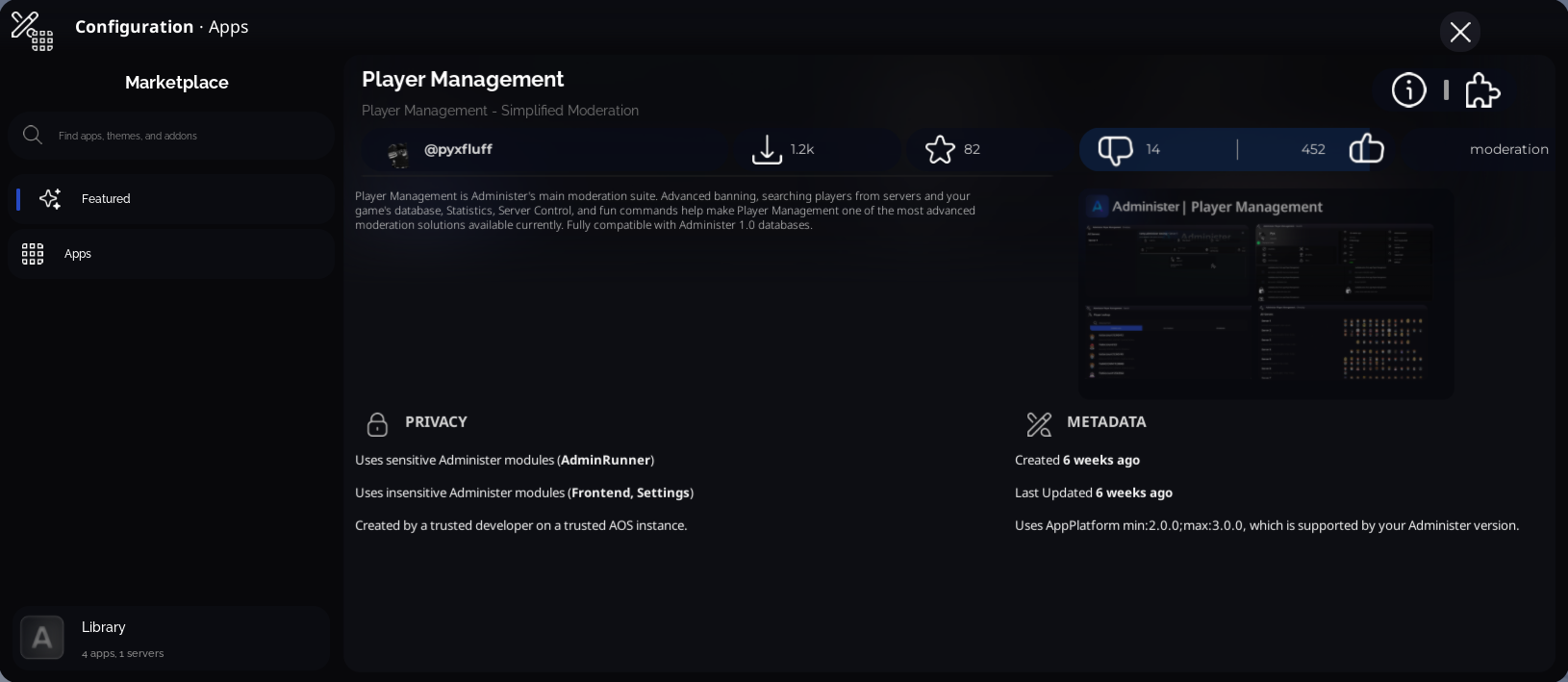 App Marketplace