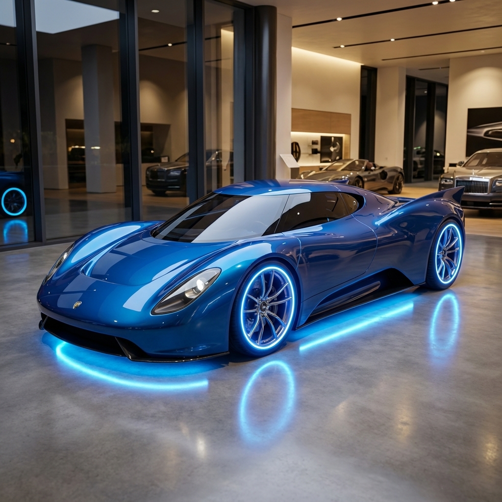 Polished photo of concept car