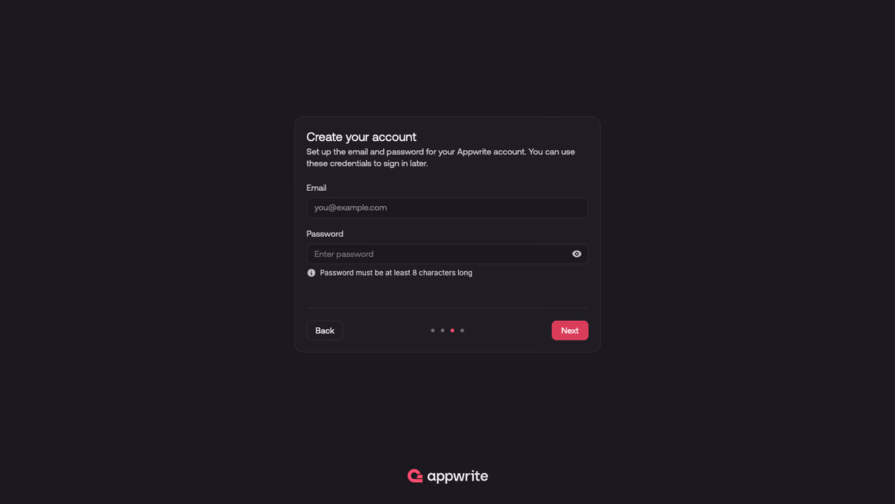Create your account