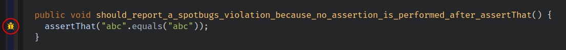 SpotBugs detecting AssertJ invalid usage