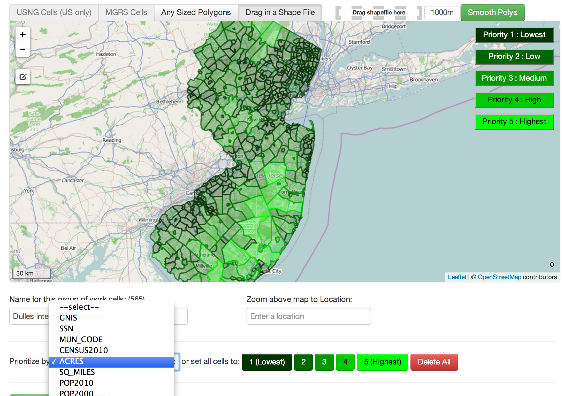 Importing a complex shapefile as work cells