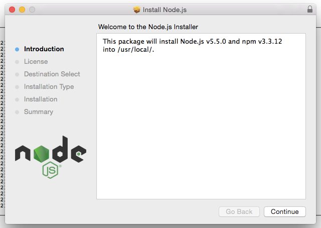 new node osx installer