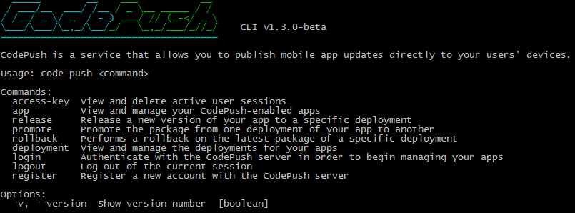 CodePush CLI