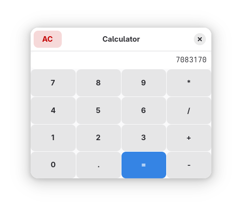 Calculator screenshot