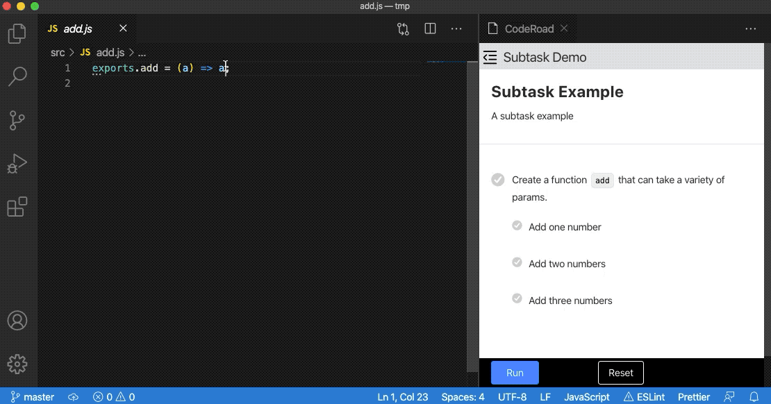 subtask example