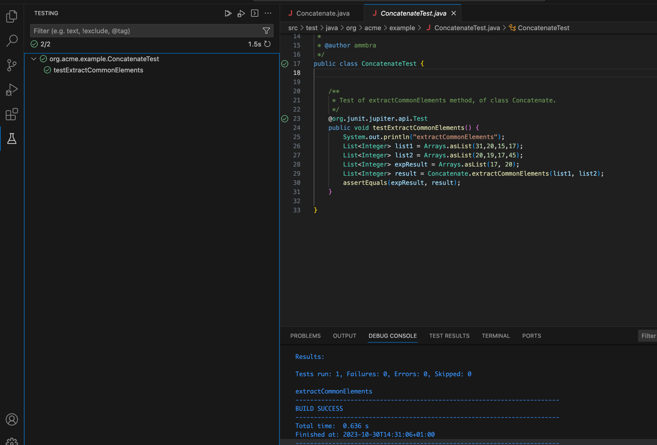 Test Explorer