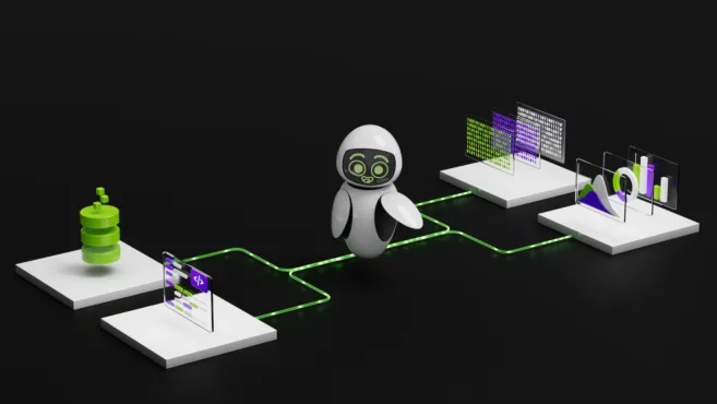 An illustration of an AI agent.