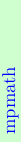 \definecolor{col0}{rgb}{0.81,1.0,0.81}
\definecolor{col1}{rgb}{0.94,1.0,0.94}
\rotatebox{90.0}{\hbox{\pagecolor{col0}{\color[rgb]{0,0,1}\hbox to75.0001pt{~%
mpmath\hfil}}}}