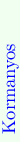 \definecolor{col0}{rgb}{0.81,1.0,0.81}
\definecolor{col1}{rgb}{0.94,1.0,0.94}
\rotatebox{90.0}{\hbox{\pagecolor{col1}{\color[rgb]{0,0,1}\hbox to75.0001pt{~%
Kormanyos\hfil}}}}