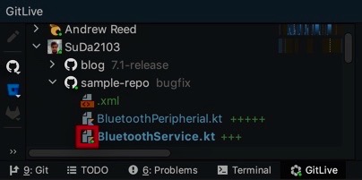 Which File See which file your teammates are on