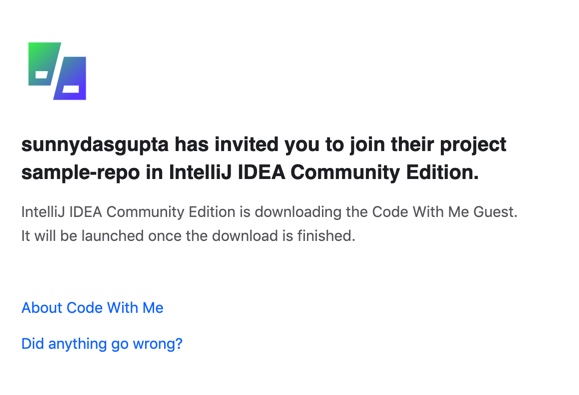 Code With Me Confirmation Code With Me Confirmation