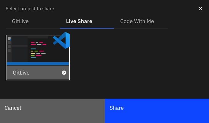 Start Live Share Start Live Share