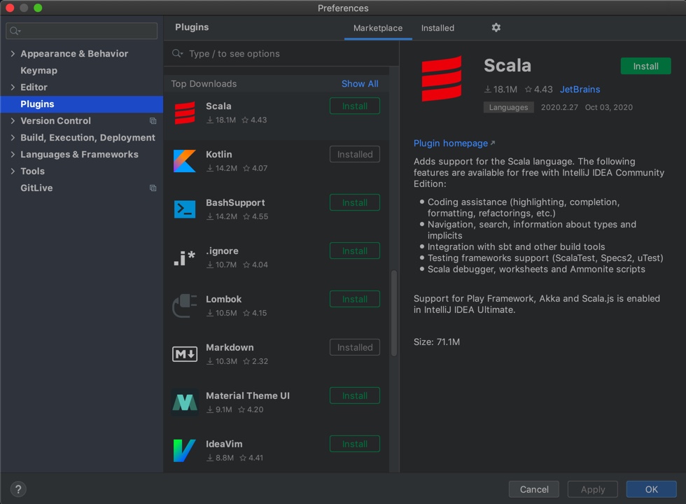Plugins Click on Preferences then Plugins