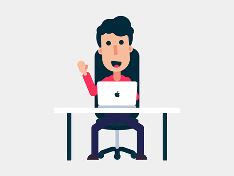 laptop and person