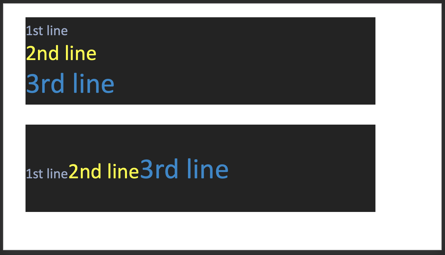 text line breaks