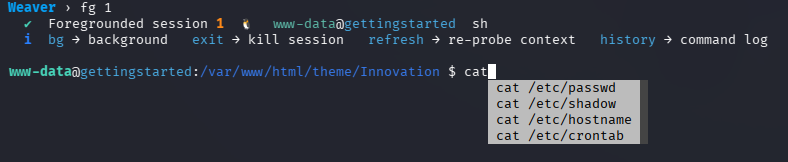 Tab auto-complete