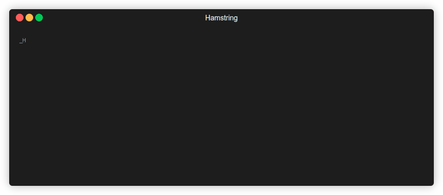 Terminal example