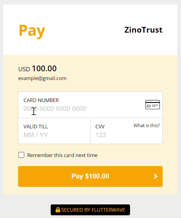 Card UI Output