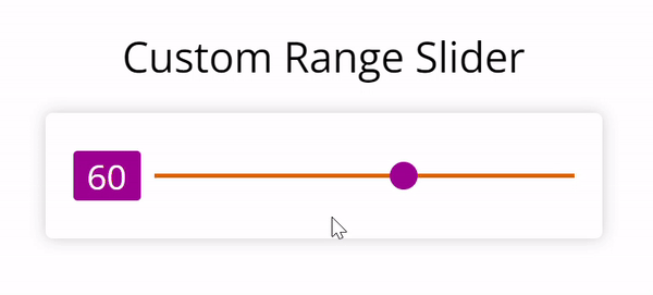Custom Range Slider Output
