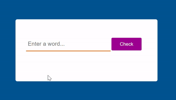 Vowel Counter App Output