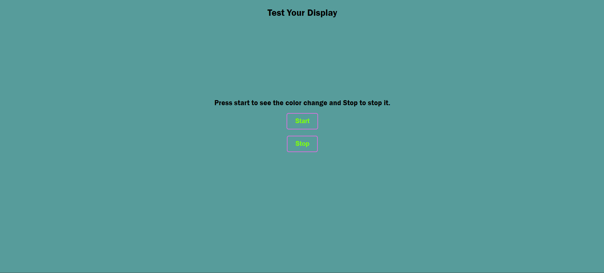 BMI Color webpage snapshot