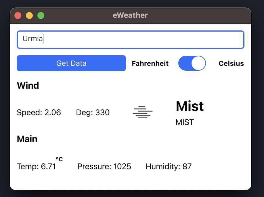 eWeather C++ qml