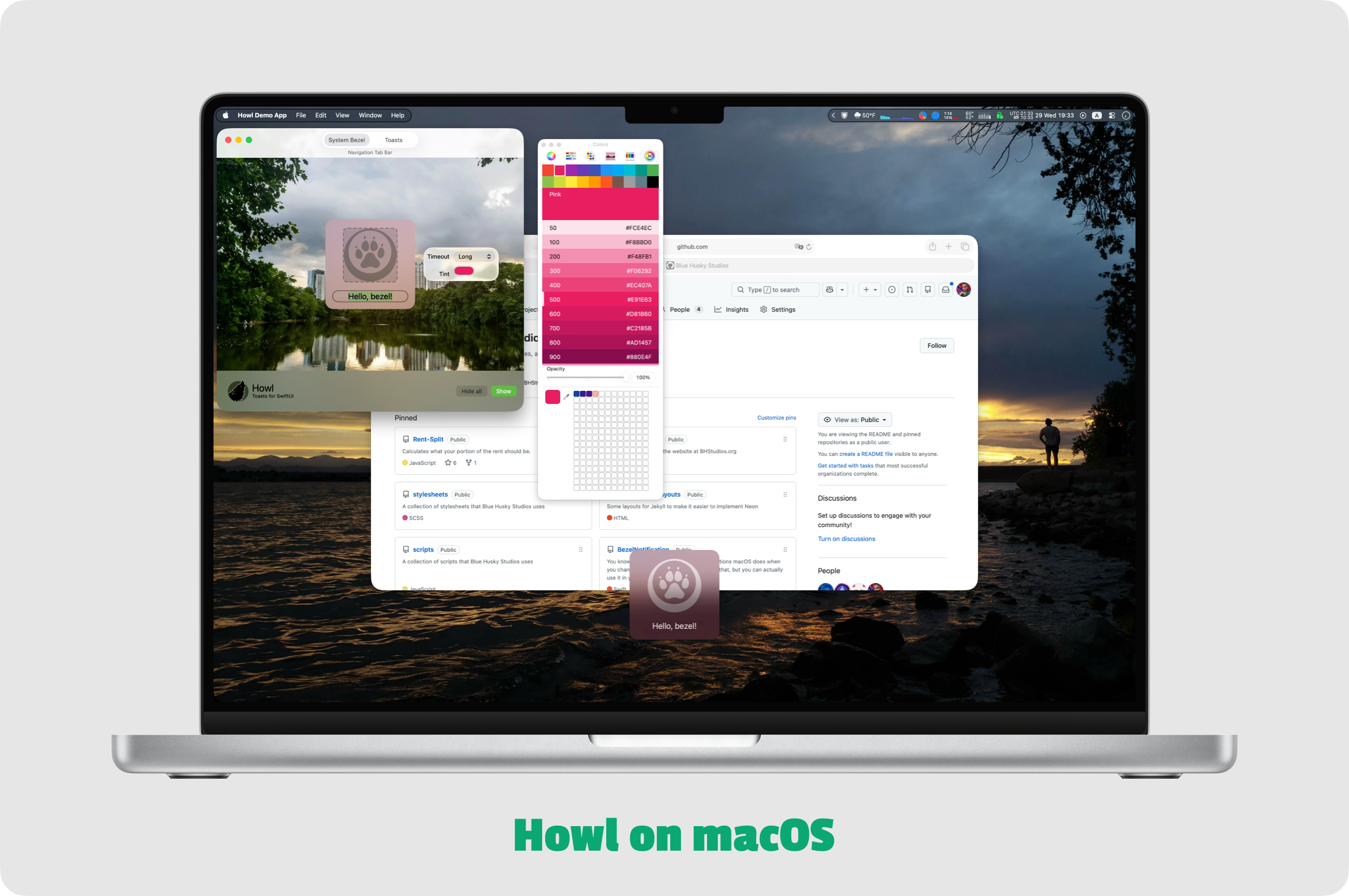 Howl demo on macOS
