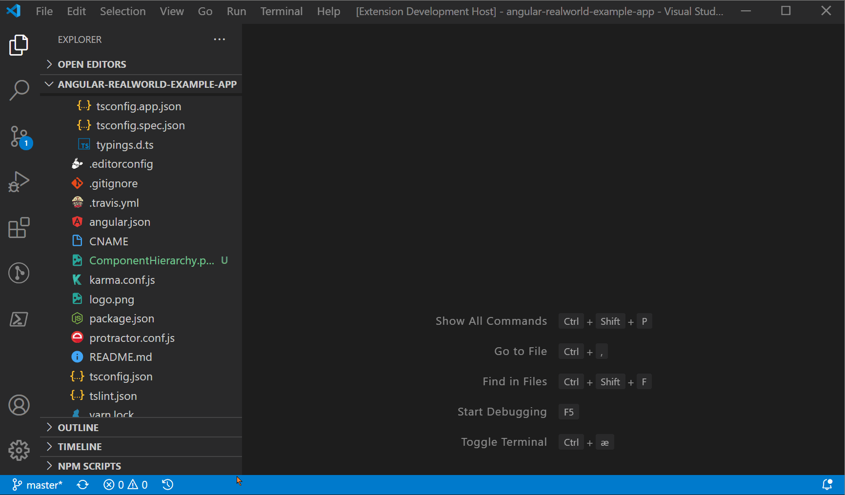 AngularTools settings