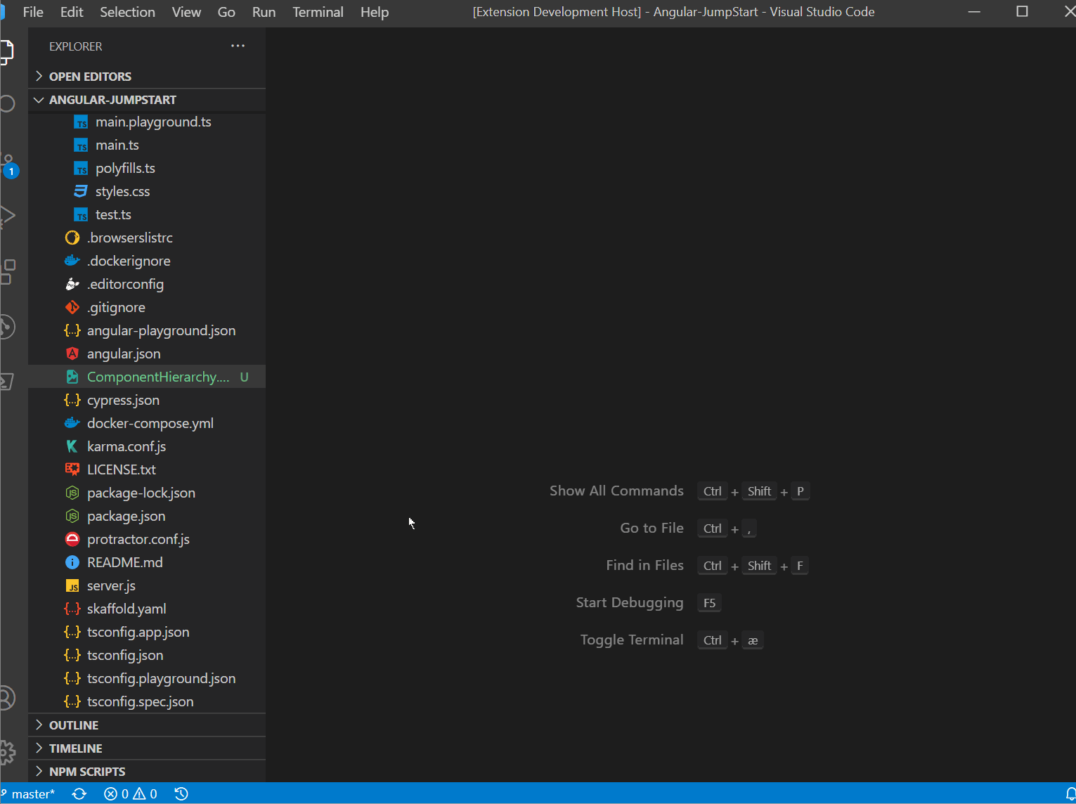 Show component hierarchy