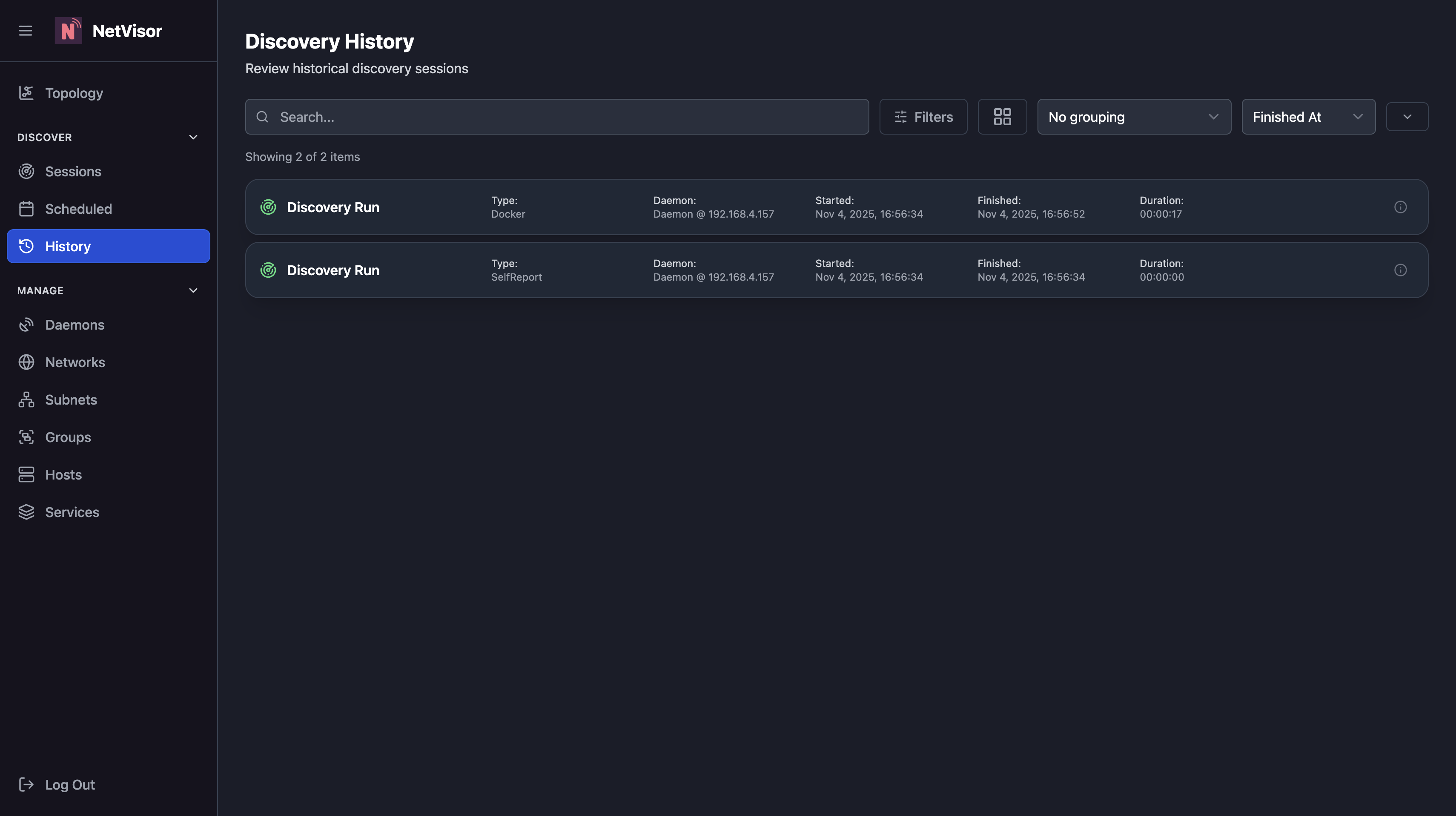 Discovery History