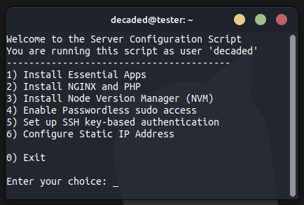 Script Menu Preview