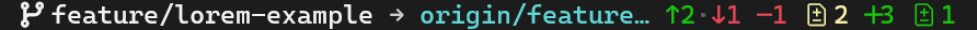 git status - default