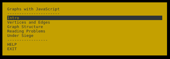 Adventure Menu