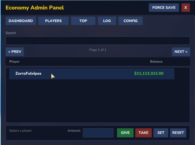 Admin Players