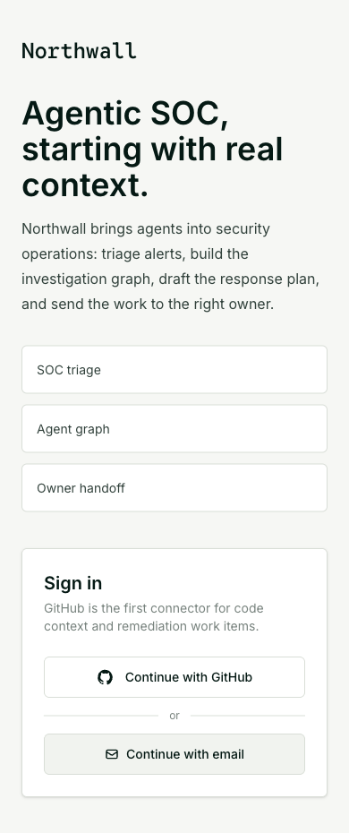 Northwall mobile login
