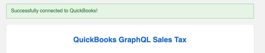 Step 1 - OAuth Successful