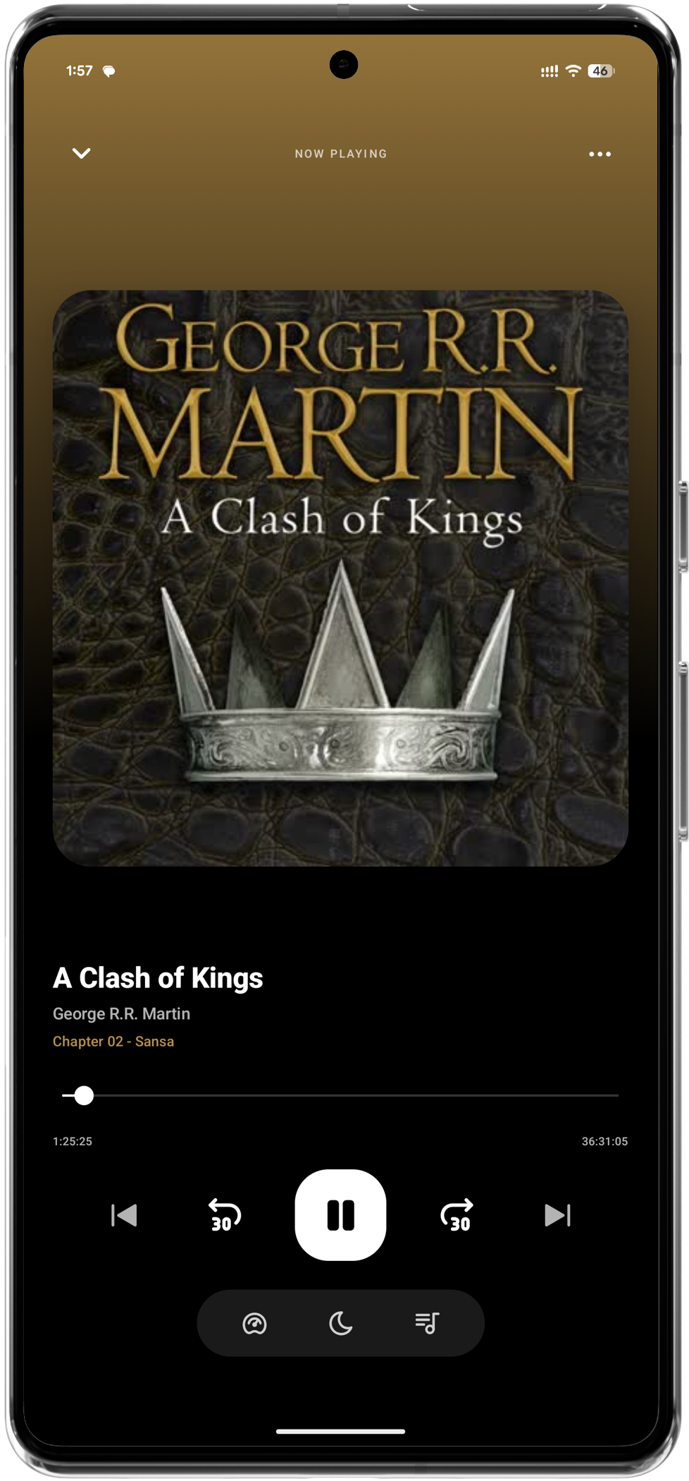 Audiobook Player Screen
