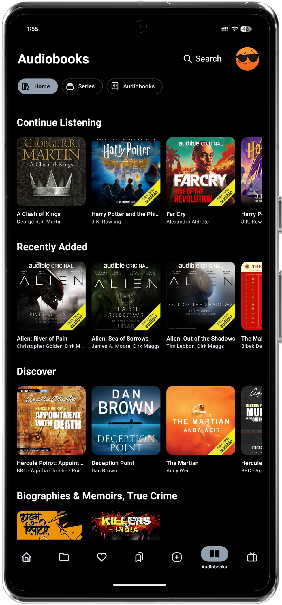 Audiobookshelf Page