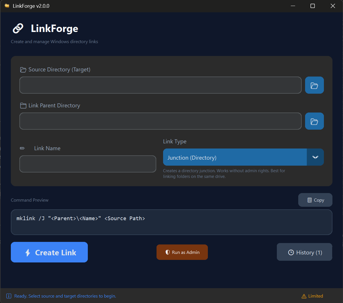 LinkForge Screenshot