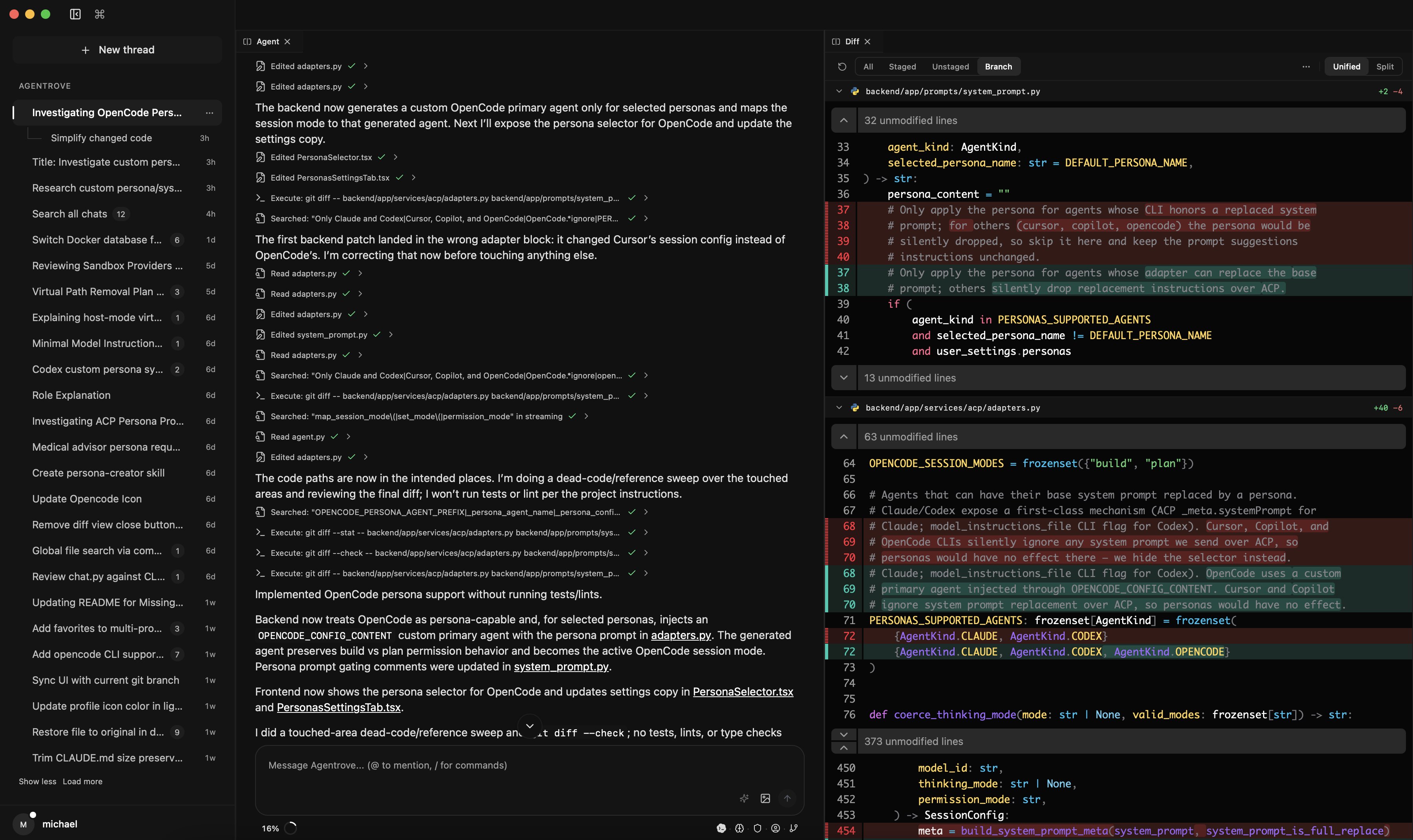 Chat Interface