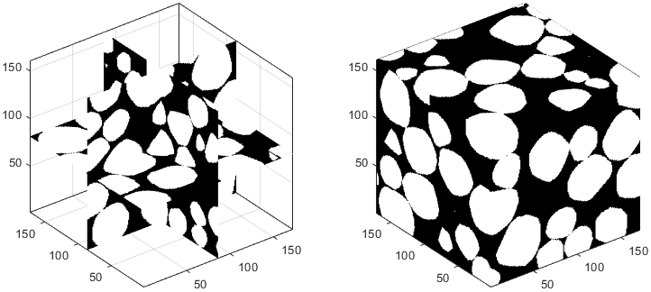 Binary image of a particle pack BinaryImage