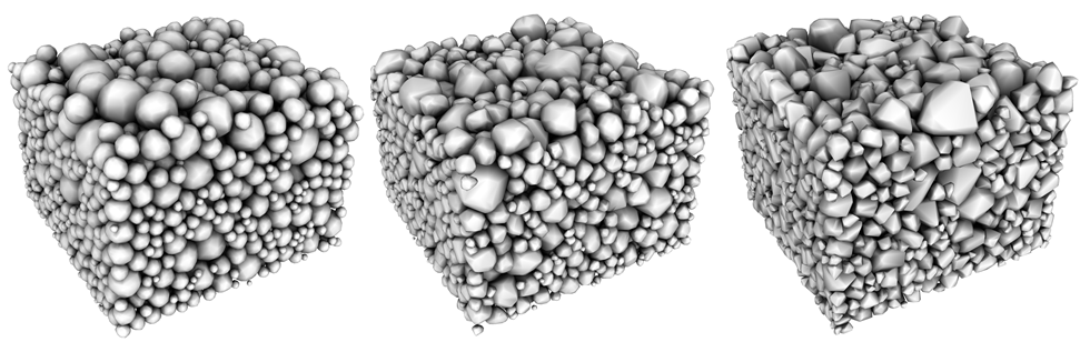 Polydesperse Realistic Example Example of Grain Pack