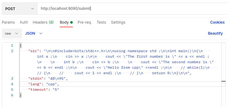 Postman Example