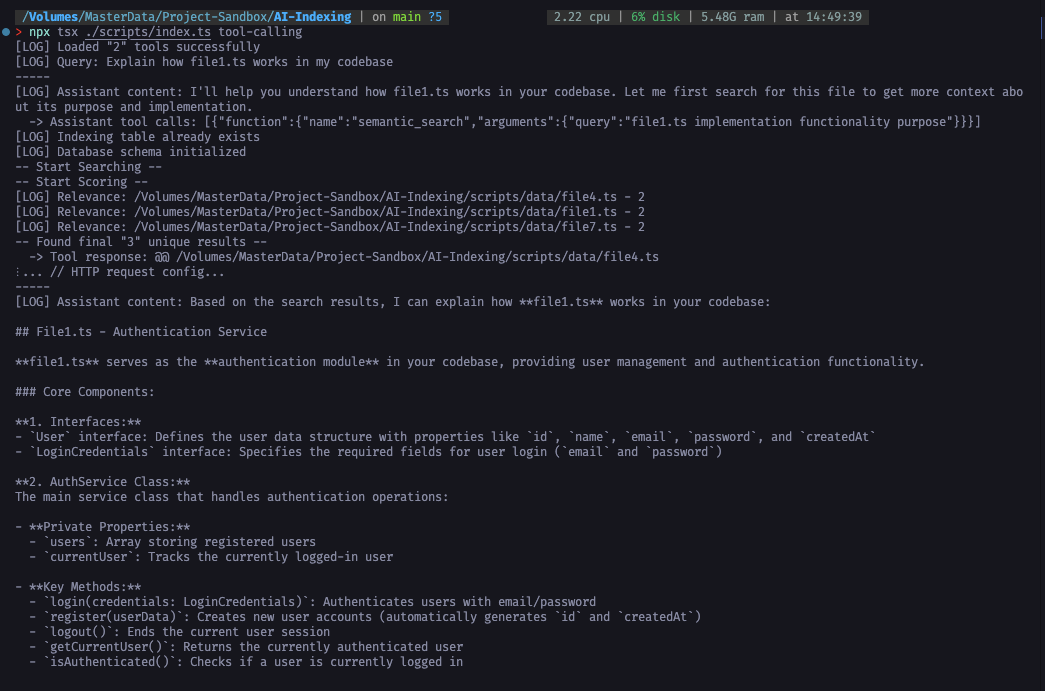 Tool Calling and Semantic Search in Action