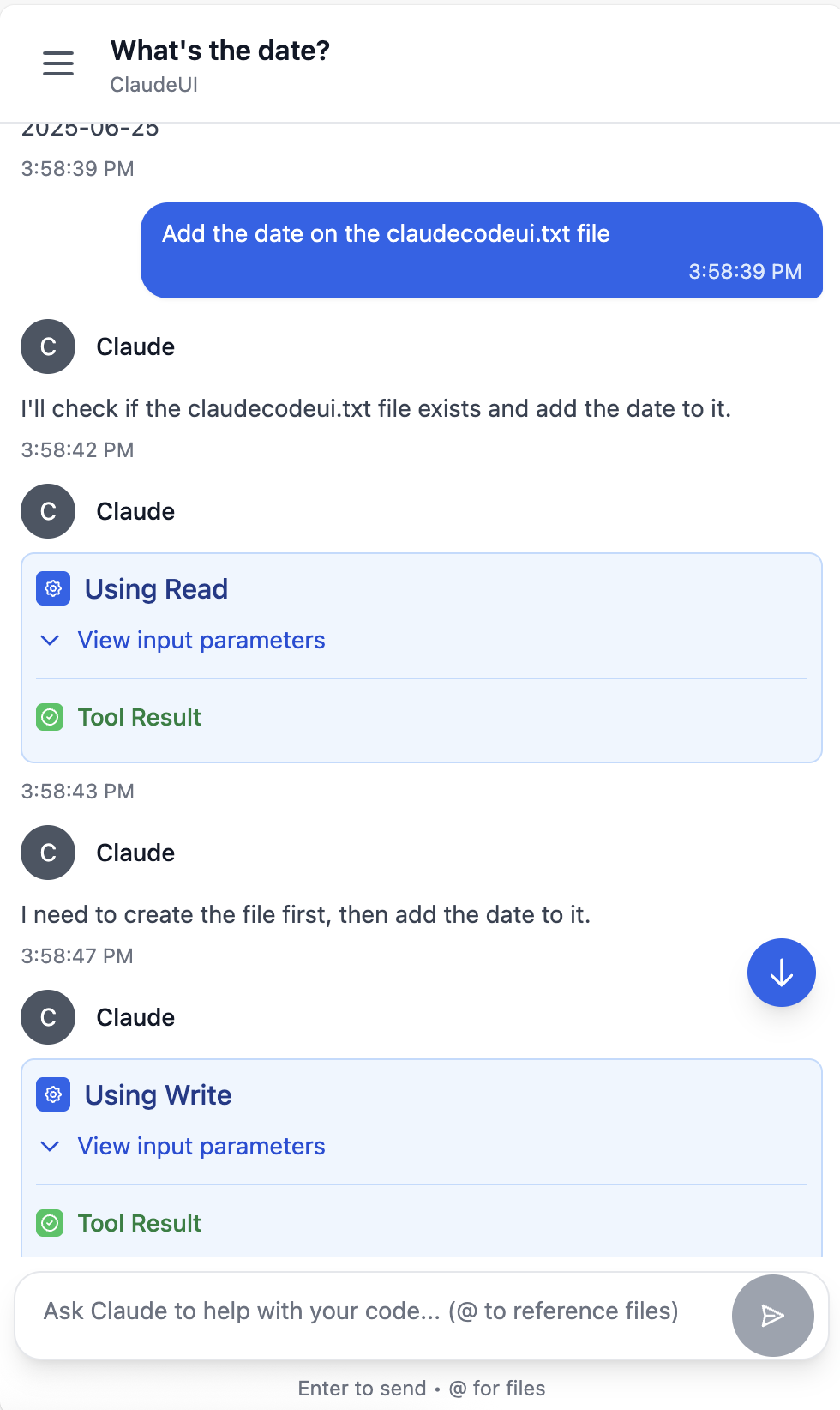 Mobile Interface